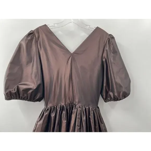 Victor Costa Ltd. Women’s Vintage Taffeta Balloon Leg One Piece Iridescent 10 - Picture 15 of 16